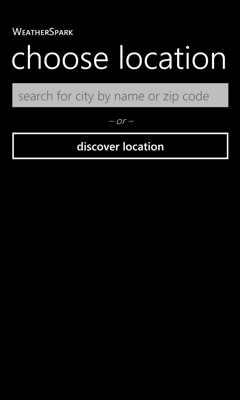 Choose Location Screenshot